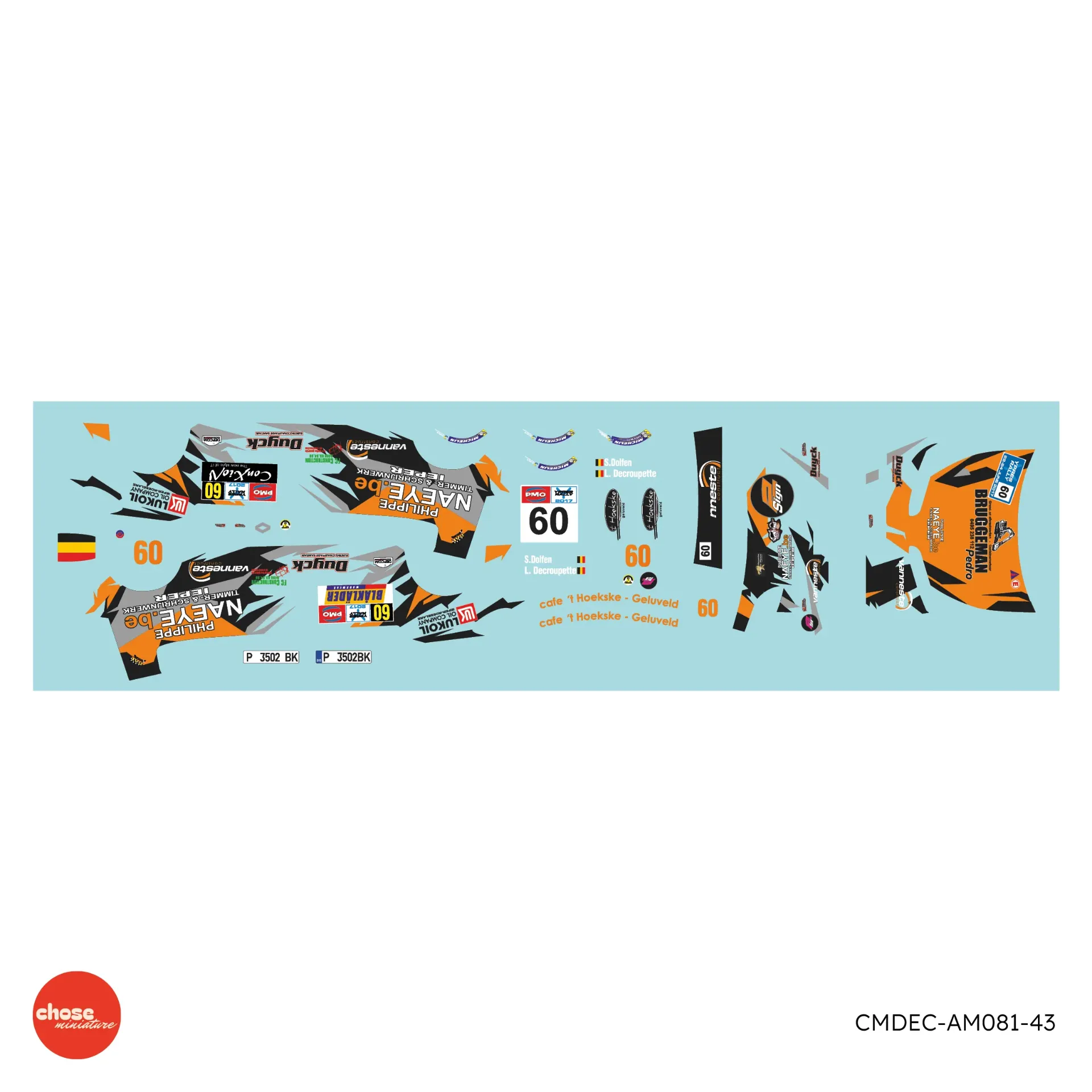 [CMDEC-AM081-43] Renault Clio R3 Maxi #60 - Ypres Rally 2017 - S. Dolfen - L. Decroupette
