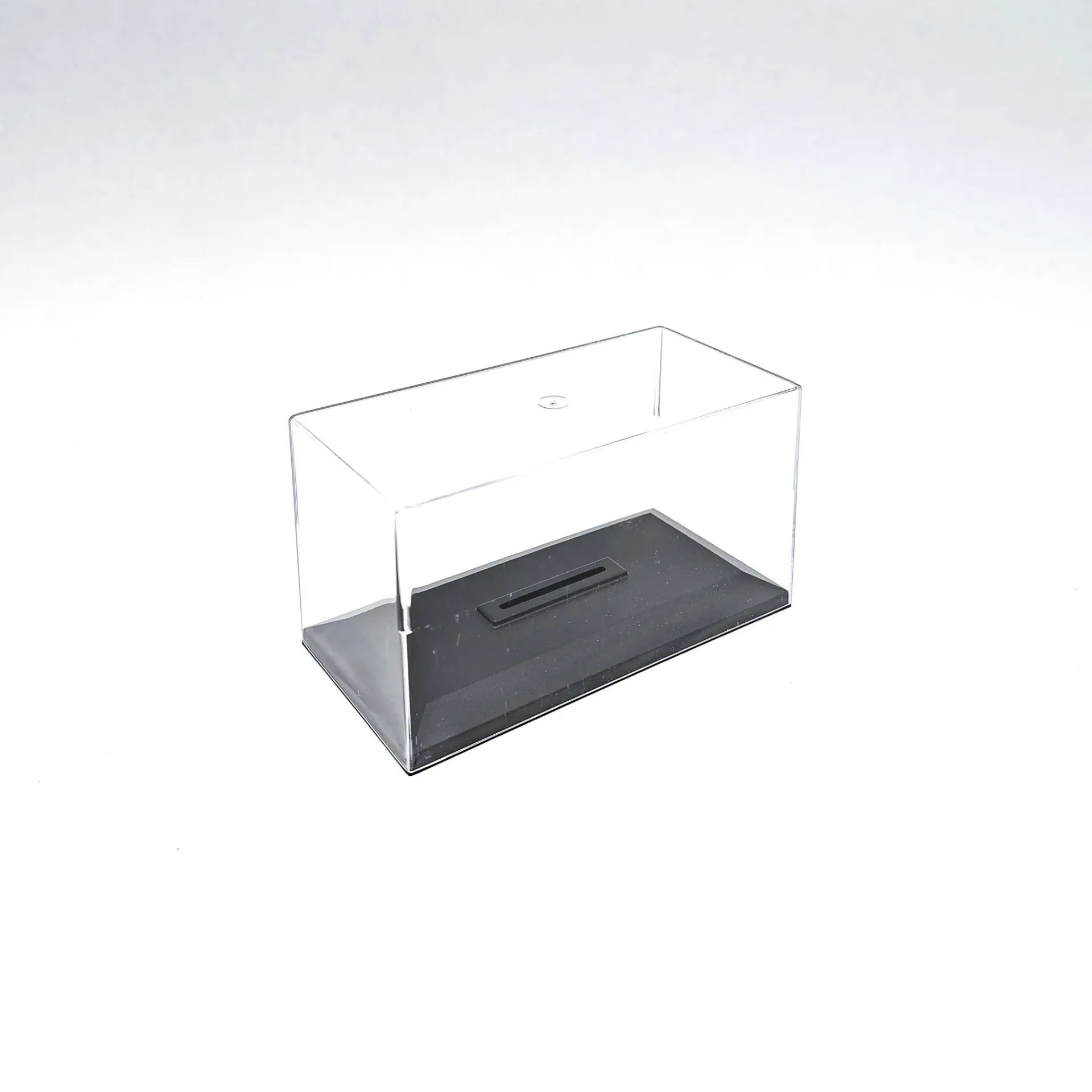 Boîte vitrine 1/43 (H: 8 cm) avec socle de fixation réglable