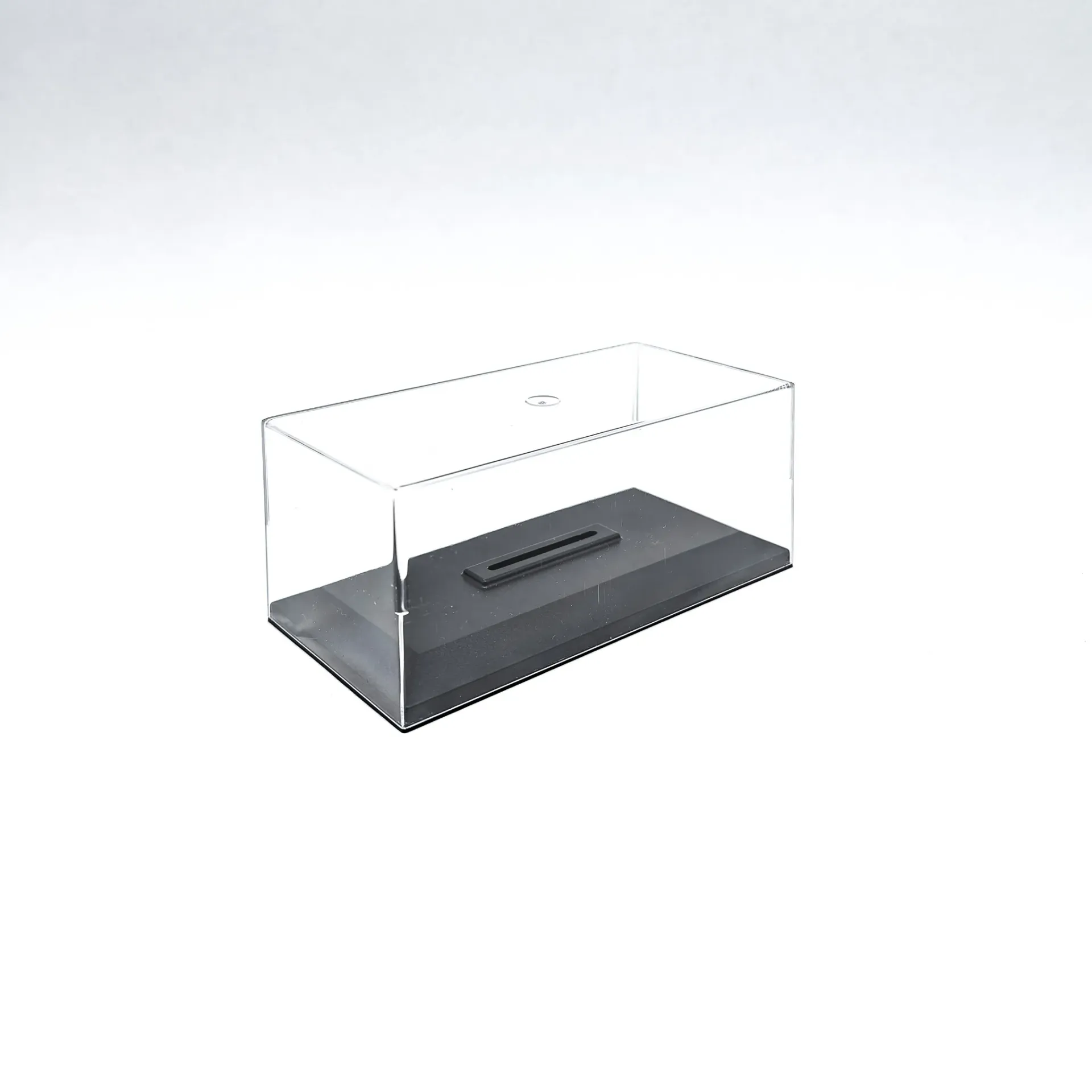 Boîte vitrine 1/43 (H: 6 cm) avec socle de fixation réglable