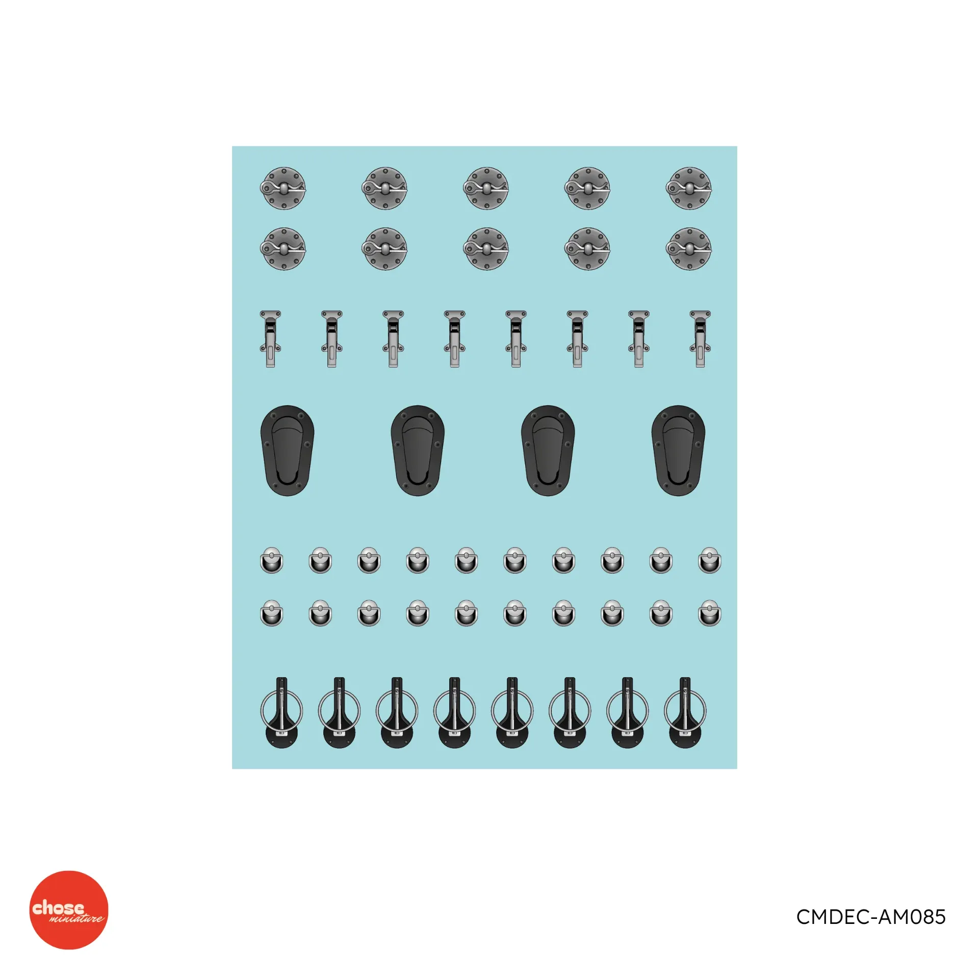 Set d'attaches capot & fixation