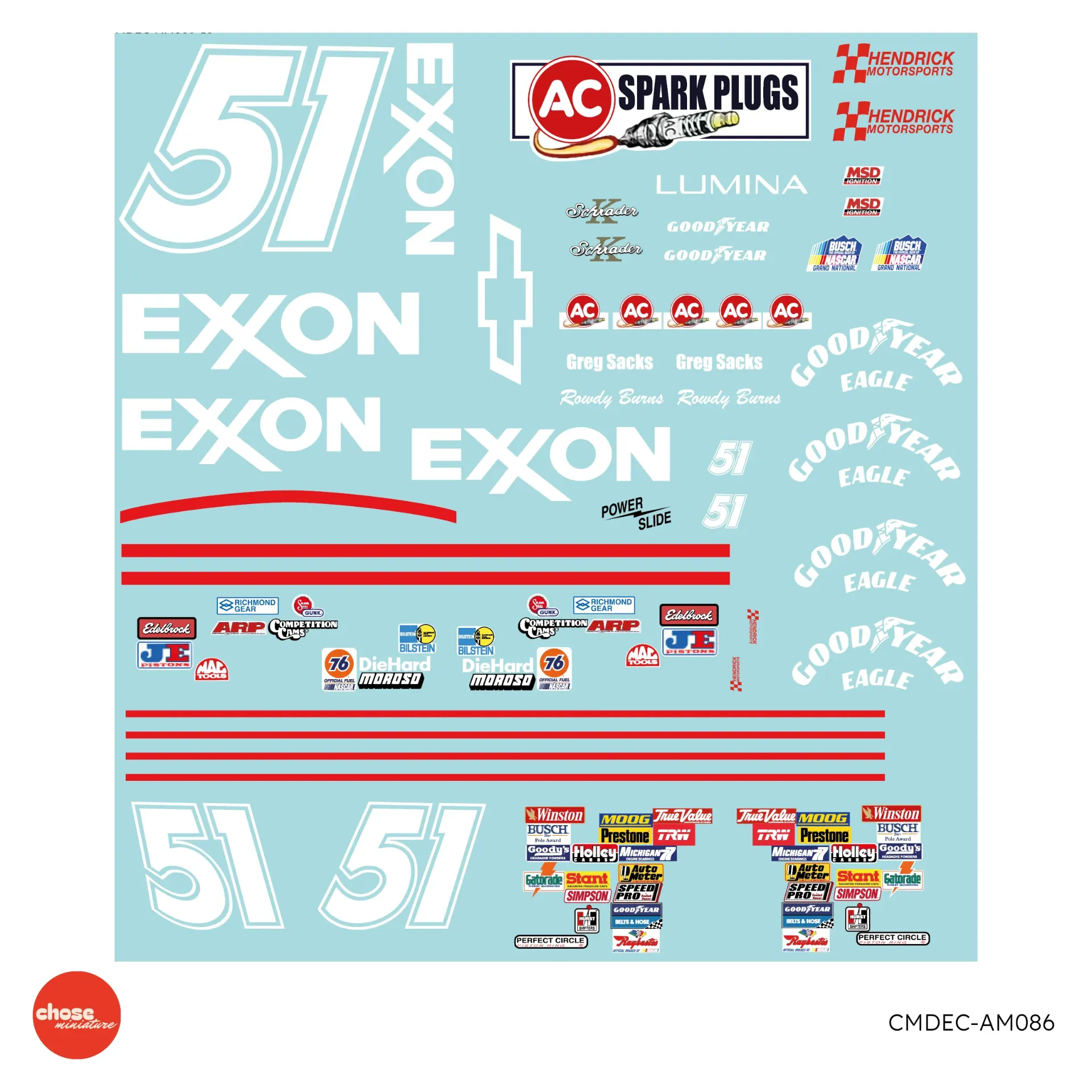 Chevrolet Lumina #51 Exxon - Jours de tonnerre (Days of thunder) 1990 - Rowdy Burns