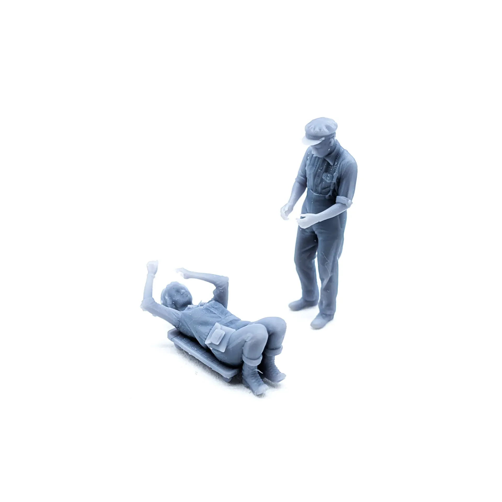 Pack de 2 figurines mécaniciens des années 50