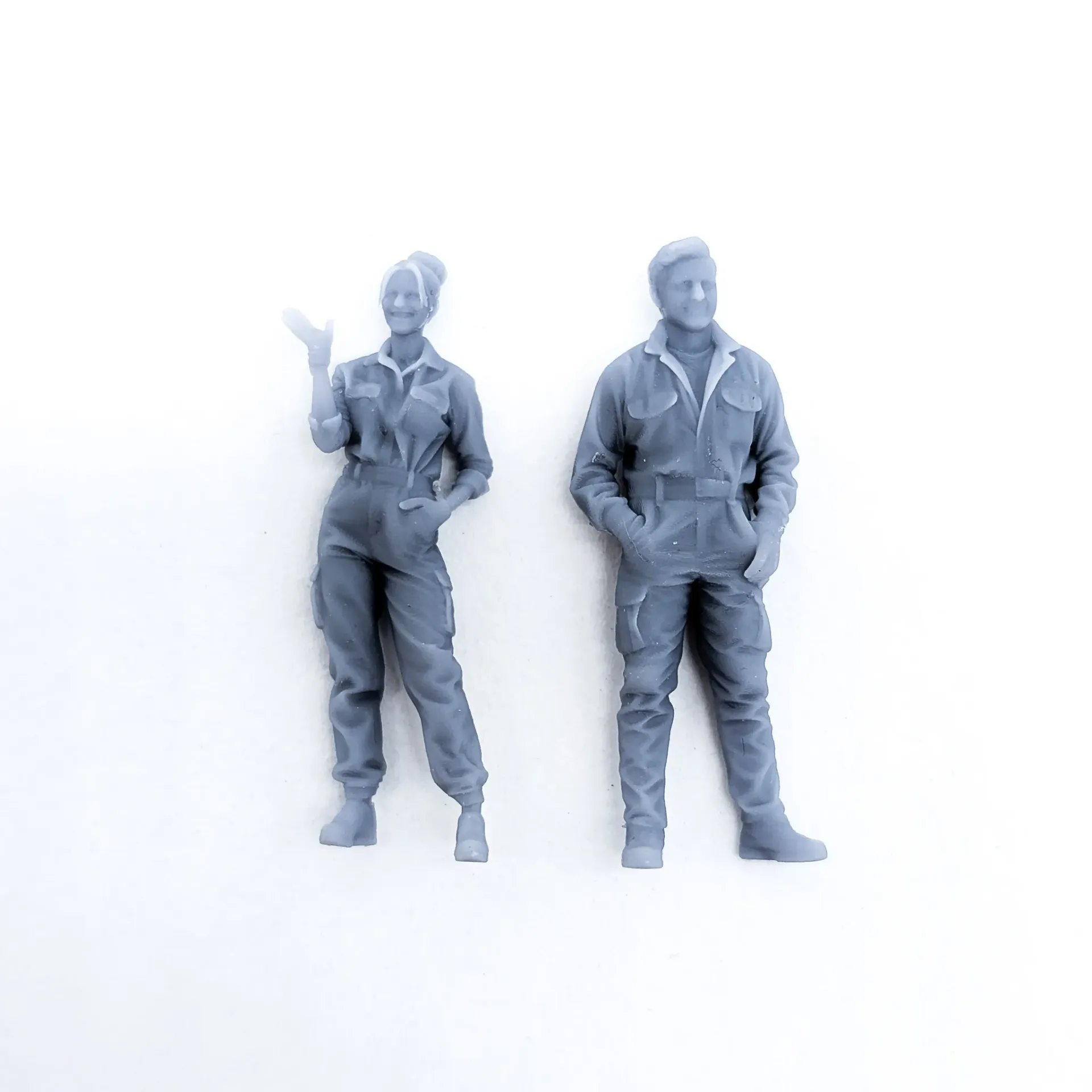 Duo de Figurines Polyvalentes style Aventurier 1/43
